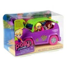 Mattel Polly Pocket Carpool Cruiser X9047 Polly lelle+mašīna