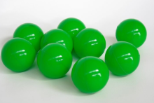 Mėlynojo kaspino sausi baseino kamuoliukai žali 004614 baseino kamuoliukai - žali Ø 6 cm, 500 vnt.