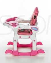 Baby Maxi 1277 Pink 5in1 Стульчик-трансформер для кормления+качалка