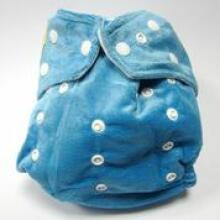 DudeyBaba Minky Bamboo autiņbiksītes daudzkārt lietojamās  Blue