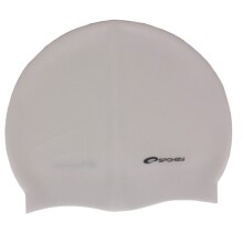 Spokey Summer Art. 85343 Augstas kvalitātes silikona peldēšanas cepure balta