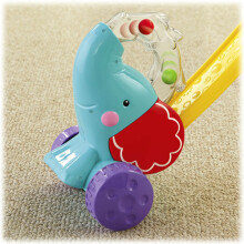 Fisher Price Pop 'N Push Elephant Art. Y8651 Stumjamā rotaļlieta 'Zilonis'