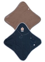 „Lodger'14 Wrapper Fleece Denim BLD 540 Fleece Wrap“ antklodė 2 viename