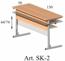 Regulējams skolnieku/bērnu galds [Buks] SKK-2