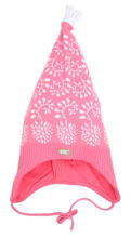 Lenne '14 Lilith Art.14244  Knitted cap Вязанная детская хлопковая шапка для девочек на завязочках, цвет 173 (46-52cm)