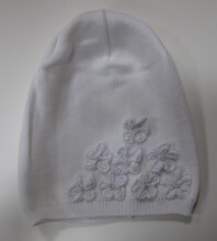 LENNE'14 - Blossom 14287-001 [52-56cm] Knitted cap Mazuļu adīta kovilnas cepure sasienamā