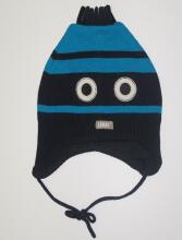 LENNE '14 - FUNNY art.14246 (46-52cm) Knitted cap Mazuļu adīta kovilnas cepure sasienamā, krāsa 415