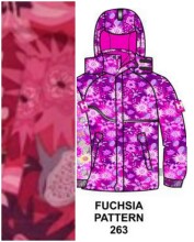 Huppa 1699CS Kid's jacket (92-134cm), fuchsia pattern