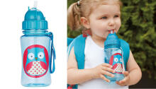 SkipHop Zoo Straw Bottle Art.2662 Monkey dzeramā pudele