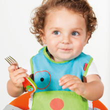SkipHop Zootensils Little Kid Fork & Spoon 2599 Набор для еды вилка + ложка Совёнок