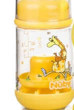„Nuby“ menas. 4417 geltonas butelis su rankenomis 150 ml