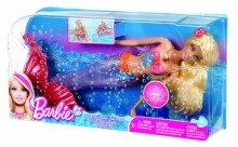 Barbė iš Mattel Sparkle Lights Undinėlė V7046 Lėlė Barbie Putojanti Undinėlė Blondinė