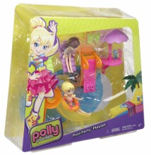 „Polly Pocket BCY62 Pool Party Playset“ žaiskite lėlių rinkinį prie baseino