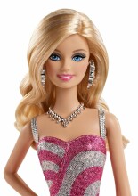 Mattel Barbie Pink & Fabulous Ruffle Gown Dress Doll Art. BFW16B