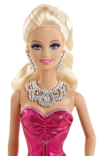 Mattel Barbie Pink & Fabulous Ruffle Gown Dress Doll Art. BFW16C Кукла Барби 'В вечернем платье'