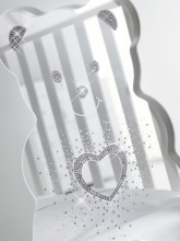 Erbesi Tiffany  White Art.65124 Эксклюзивная детская кроватка с кристаллами Swarovski