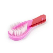 Difrax Art.8012 Pink Мягкая щётка для волос +расчёска