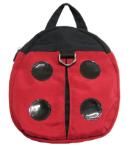 Fillikid Kids' rucksack with kids protection leash Art.0600-08 red-black  mugursoma ar pavadiņas