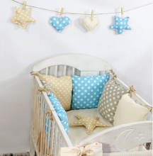 La bebe™ 8 Set Art.67247 Dots Gultas veļas komplekts no 8 daļām