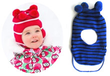 LENNE'15 Bug 14581-680 Knitted cap Вязанная шерстяная шапка шлем для младенцев