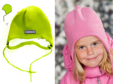 Huppa '15 Jan 8385AW-047 (цвет:Лайм) Детская вязаная тёпленькая шапочка с хлопковой подкладкой (XXS-M)