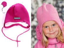 Huppa '15 Jan 8385AW-063 (цвет:Фуксия) Детская вязаная тёпленькая шапочка с хлопковой подкладкой (XXS-M)