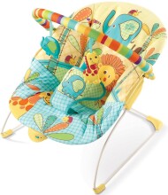 Bright Starts Safari Rocker 7079 Переносные вибрирующие детские качели (кресло качалка) с рождения до 9 кг