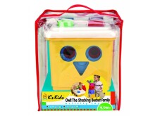 K's Kids Stacking Bucket Family Art.KA10498 Pūce!Saliekamās Piramīdas Ģimene-Owl