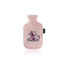 Fashy Baby Art. 6513 Penguin Pudele ar kārstu ūdeni 0,8 l, flīsa odere un aplikācija