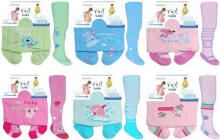 Yo!Baby Art.RA-07 Infant tights frote girls