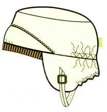 Huppa'15 Jinny 8832AW/003 Mazuļu ziemas termo cepure ar kokvilnas oderi (izm.47/49)