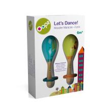 Oops City Art.13003.20 Let's Dance Wooden Maracas