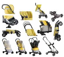Nuna Pepp  Art.ST-14-006GL Luxx Sand viegli un ērti pastaigu ratiņi