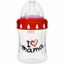 Bibi Mama Classic 108282-1  Бутылочка комфорт с широким горлышком и соской «регулируемый поток» 250 мл 0+
