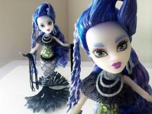 Mattel Monster High CCM65 Freaky Fusion Sirena Von Boo Pārvērtību lelle