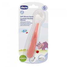 Chicco Art.06828.71  Līkā silikona karotīte  6m+