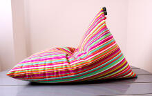 Life by Qubo™ Tryangle Stripes Art.70500 Sēžammaiss, Puffs, Mīkstais bean bags