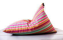 Life by Qubo™ Tryangle Stripes Art.70500 Sēžammaiss, Puffs, Mīkstais bean bags