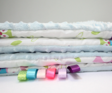 La bebe™ Minky+Cotton Art.70869 Double-sided microfiber blanket Bubble