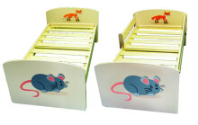 WoodyGoody Art. 70983 Детская кровать 'Мышка и Лисичка'