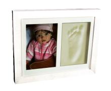Art for baby Art.72001 Hand and Foot Print White  Рамочка двойная на стену