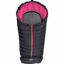 Fillikid Art.8460-62 Kiew dark grey/pink Footmuff  Пуховый спальный мешок для коляски c отстёгиваемой спинной частью 100 x 50 cm