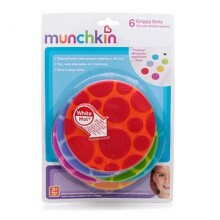 Munchkin Grippy Dots Art.11196 Противоскользящие коврики-термометры для ванны 6 шт.