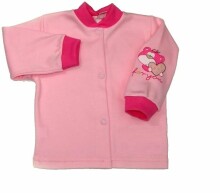 „Bobas Tosiek Art.103“ rožiniai marškinėliai „Beanie“ su spaudėmis iš 100% medvilnės (56-86)
