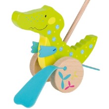 Goki Crocodile Art.VG54911 Kрокодил на колесиках