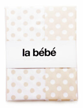 La Bebe™ Art.72667 Prikker Set Natural Cotton Baby Cot Bed Set Bērnu dabīgas kokvilnas komplekts no 3 daļām 100x135, 105x150, 40x60 cm