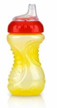 Nuby Art.9648 Sporta krūzīte ar mīkstu silikona snīpi ērtākai dzeršanai, 300 ml