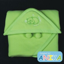 ANIKA уголок-одеяло для крещения зелёное