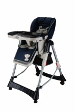 Aukštesnės kokybės kūdikių maitinimo kėdutė „Babygo'15 Tower Maxi Dark Blue“