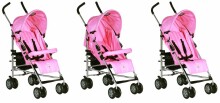„Babygo'15 Jumper Pink Baby“ skėčio tipo sportiniai vežimėliai